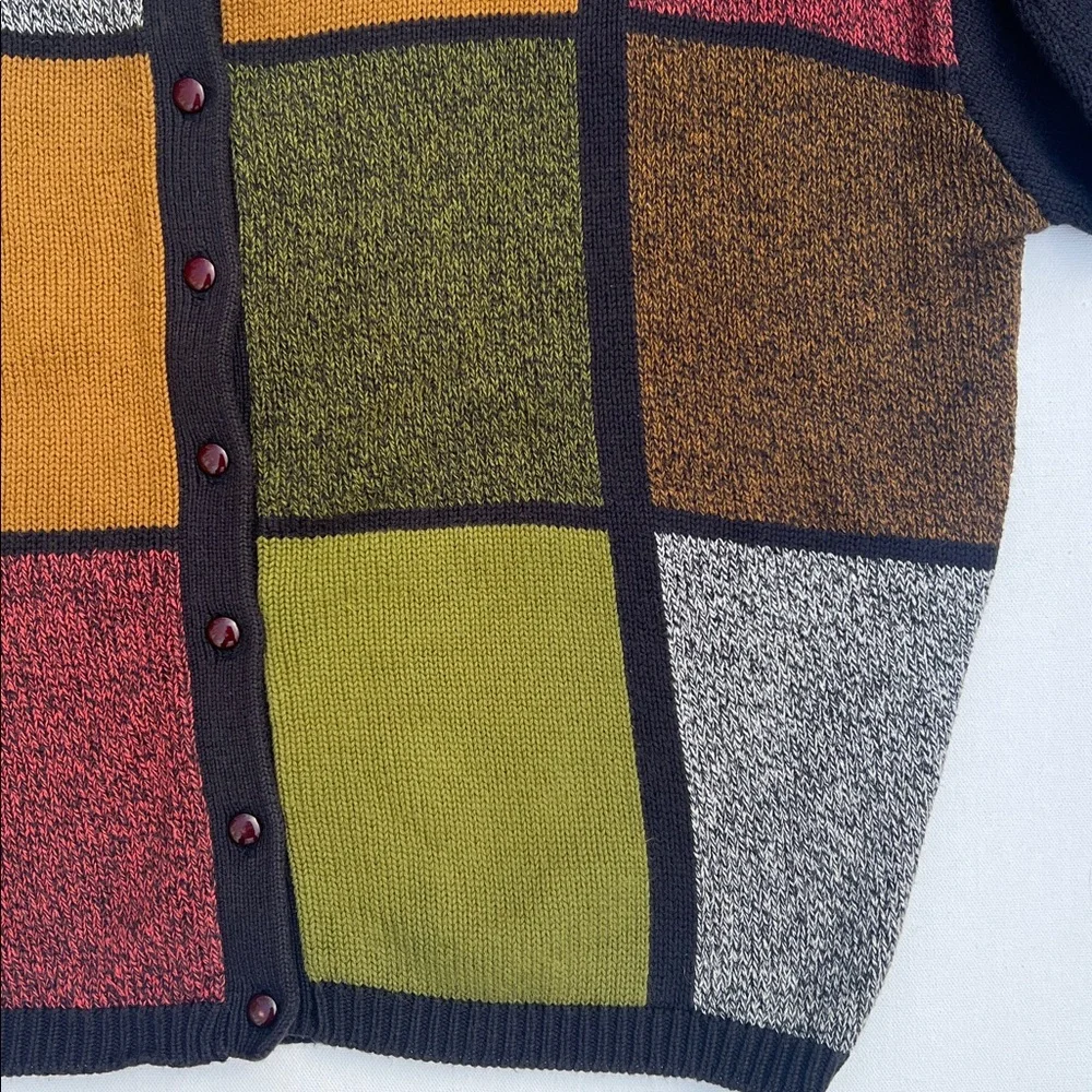 🍱Vtg 90s Basco cardigan sweater🍱 - Picture 3 of 8